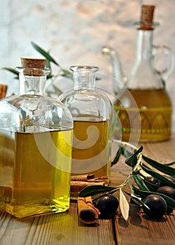 Bottled olive oil