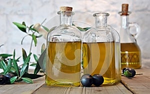 Bottled olive oil
