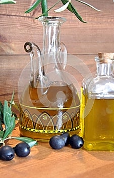 Bottled olive oil