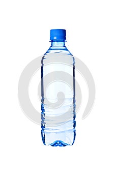 Bottled water isolated over a white background