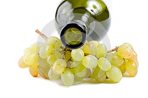 Bottleneck and green grapes