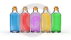 Bottles with basics oils