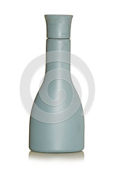 Bottles bottles and containers gray colored box with a white background