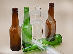 bottles bottles in a row, recycling we go