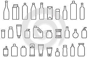 Bottles and containers