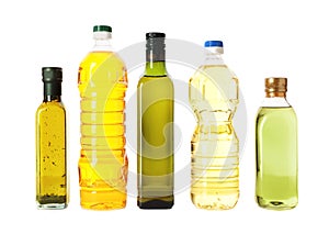 Bottles with different oils