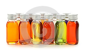 Bottles with essential oils photo