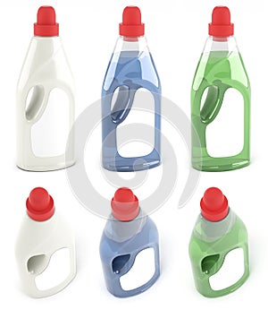 Bottles of fabric softeners