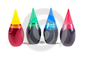 4 bottles of food coloring