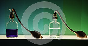 Bottles with fragrances