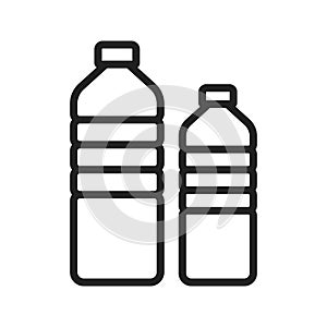 Bottles icon vector image.