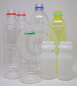 Bottles isolate white