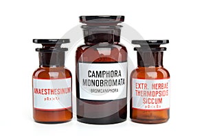 Bottles with medicaments