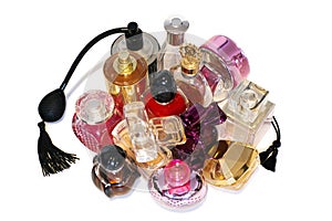Bottles of perfume for ladies