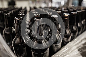 Bottles prepared for filling