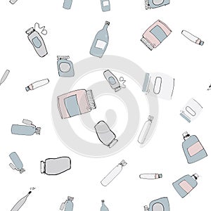 Bottles seamless pattern for your design.