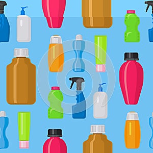 Bottles vector household chemicals supplies cleaning housework plastic detergent liquid domestic fluid bottle cleaner
