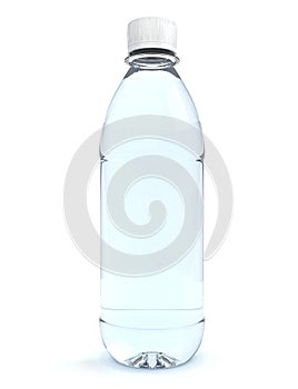 Bottles of water isolated