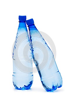 Bottles of water isolated