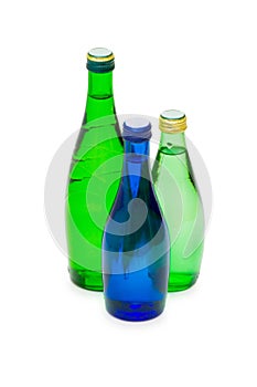 Bottles of water isolated