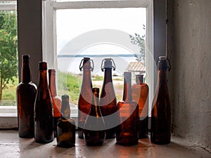 Bottles on the window