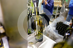 Bottling Extra virgin olive oil