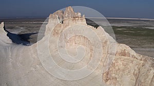 The bottom of the ancient dried up Tethys ocean remains of the salt mountains