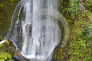 Bottom of Barr Creek Falls in Prospect State Park, Oregon, USA