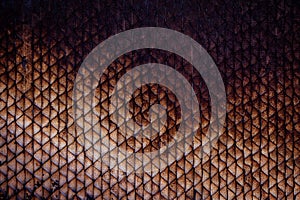 Bottom of a burned bed frame