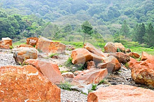 The bottom of the crater of Tecapa volcano, El Salvador