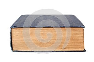 Bottom edge of a book