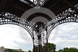 Bottom part of the Eiffel tower