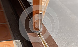 Bottom running bifold system is installed on the floor