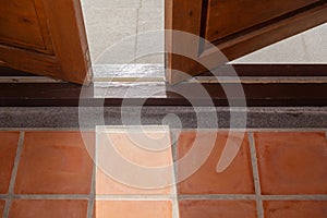 Bottom running bifold system is installed on the floor