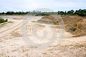 Bottom of surface mining in open mine