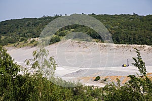 Bottom of surface mining in open mine