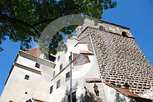 Bottom vie of Bran castle