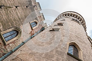 Bottom view castle Bojnice, Slovakia