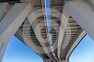 Bottom view of the bridge