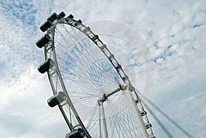 Bottom view of Singapore Flyer