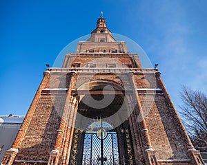 Bottom view Syuyumbike Tower, Kazan, Tatarstan Republic.