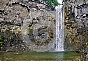 Bottom view of Taughannock Falls in rural New York
