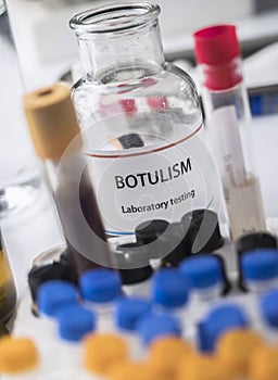 Botulism samples in laboratory