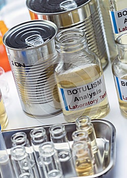 Botulism samples in laboratory