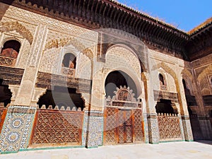 The Bou Inania Madrasa in Fes, Morocco