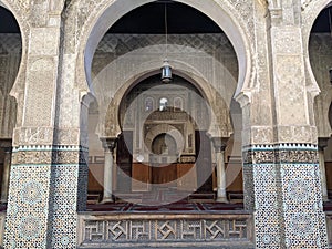 Bou Inania Madrasa in Fez in Morocco