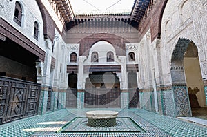 Bou Inania Madrasa at Meknes, Morocco photo