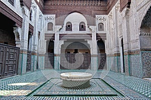 Bou Inania Madrasa at Meknes, Morocco