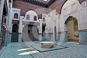 Bou Inania Madrasa at Meknes, Morocco
