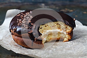 Bouchee cake with chocolate